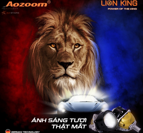 LION KING - SỨC MẠNH CỦA VUA LED DÒNG CHÂN XOÁY ĐỈNH CAO